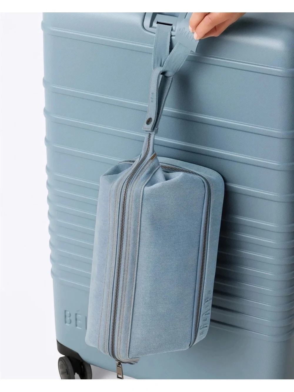 Gap x BÉIS The Dopp Kit in Denim Blue NWT
